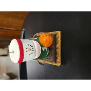 Holiday Smores Snowman Basketball Ornament
